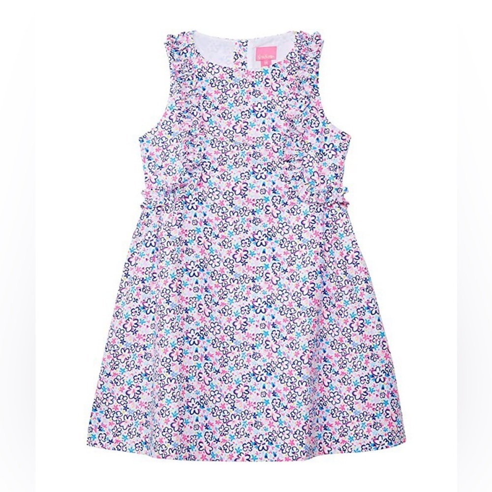 Lilly Pulitzer Girls Amia Ditsy Floral Dress Size 12